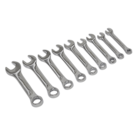 Siegen S01157 Siegen Stubby Combination Spanner Set 9pc