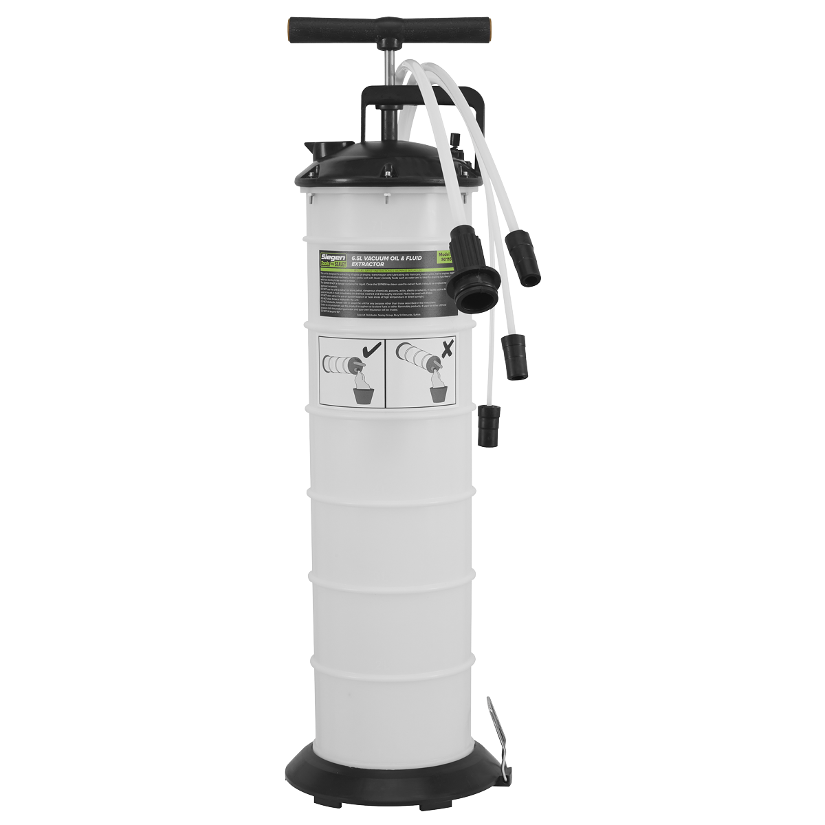 Siegen S01169 Manual Vacuum Oil & Fluid Extractor Pump 6.5L