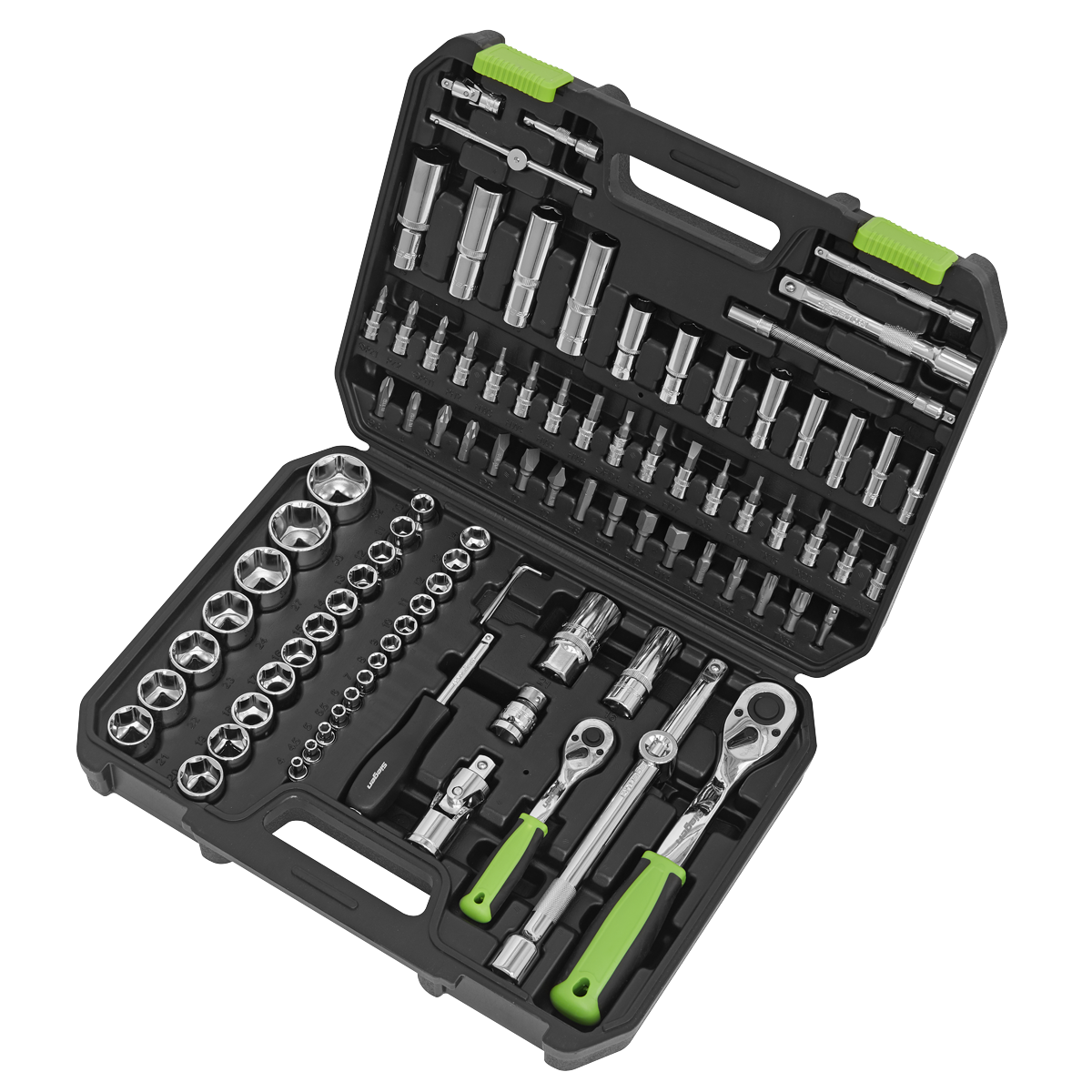 Siegen S01210 Siegen Socket Set 1/4" & 1/2"Sq Drive 94pc