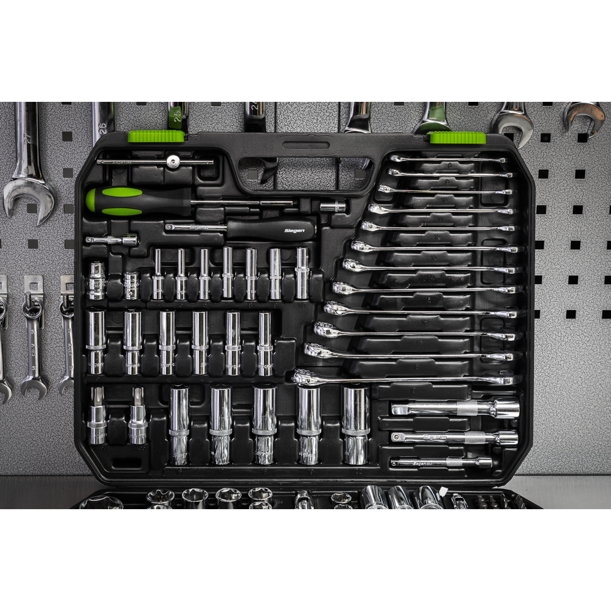 Siegen S01212 Siegen Socket Set 1/4", 3/8" & 1/2"Sq Drive 219pc