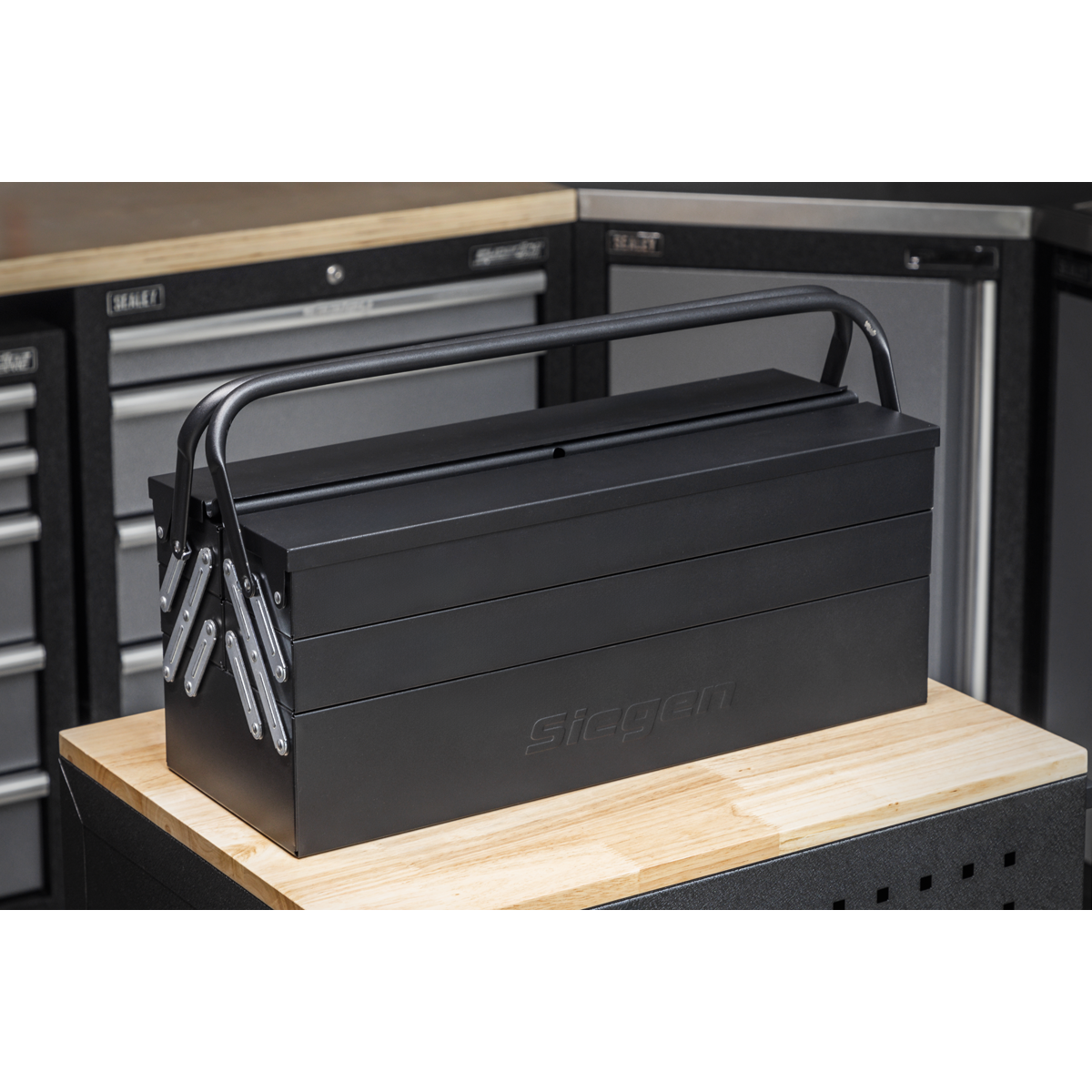 Siegen S01216 Cantilever Toolbox with 86pc Tool Kit