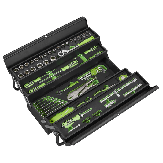Siegen S01216 Cantilever Toolbox with 86pc Tool Kit