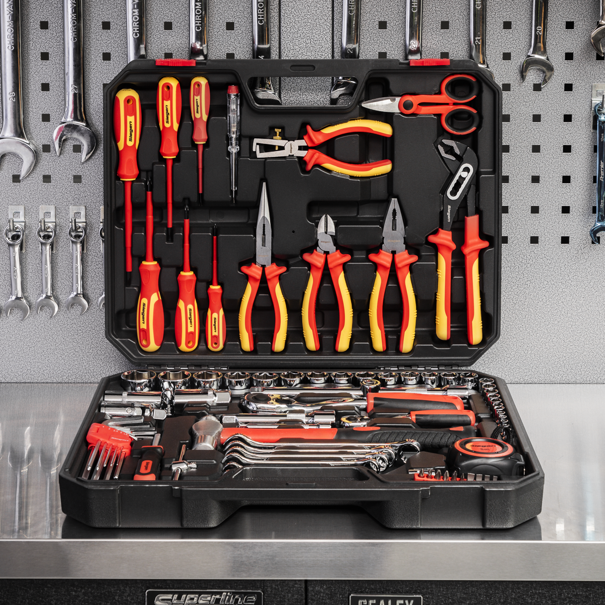 Siegen S01217 Siegen Electrician's Tool Kit 90pc