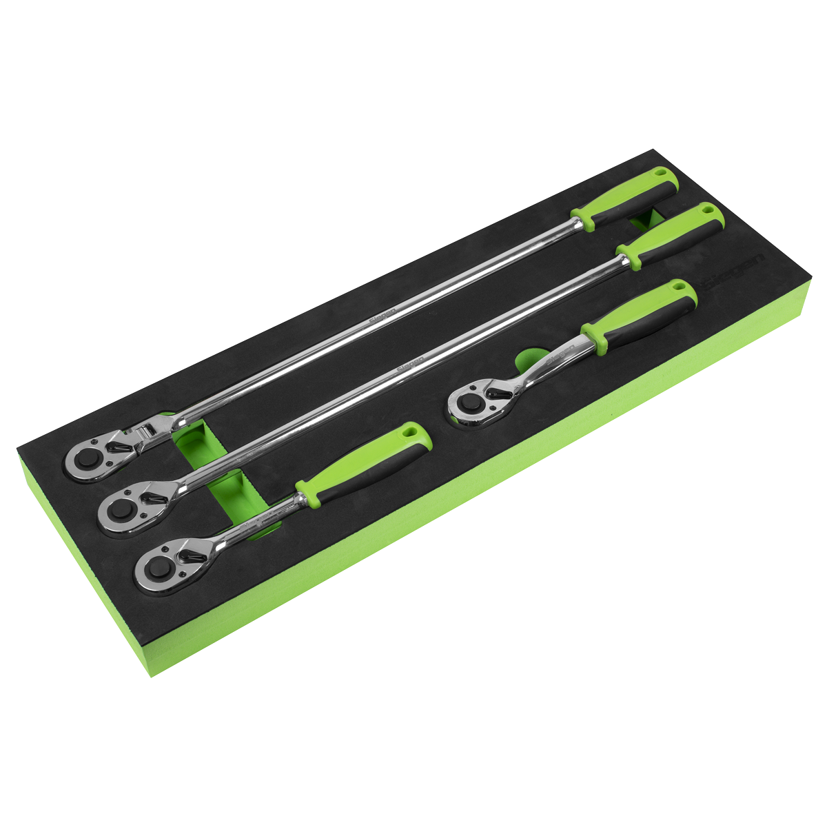 Siegen S01231 Siegen Ratchet Wrench Set with Flip Reverse 1/2"Sq Drive 4pc