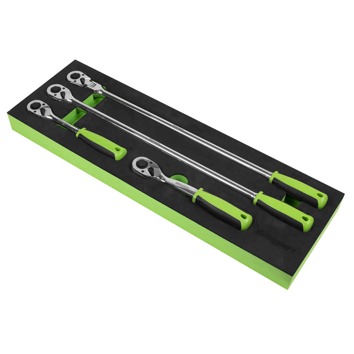 Siegen S01231 Siegen Ratchet Wrench Set with Flip Reverse 1/2"Sq Drive 4pc