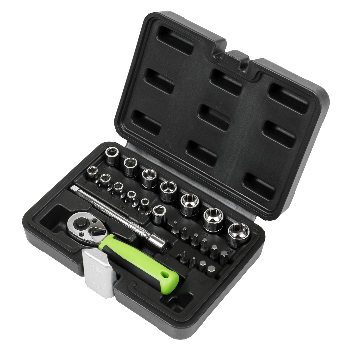 Siegen S01233 Siegen Socket Set 1/4"Sq Drive 25pc