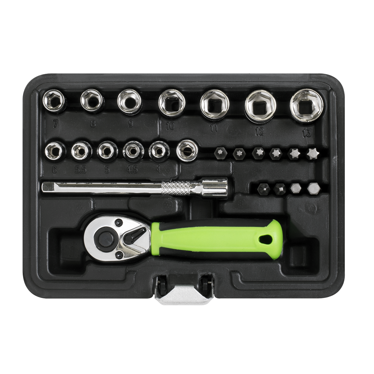 Siegen S01233 Siegen Socket Set 1/4"Sq Drive 25pc