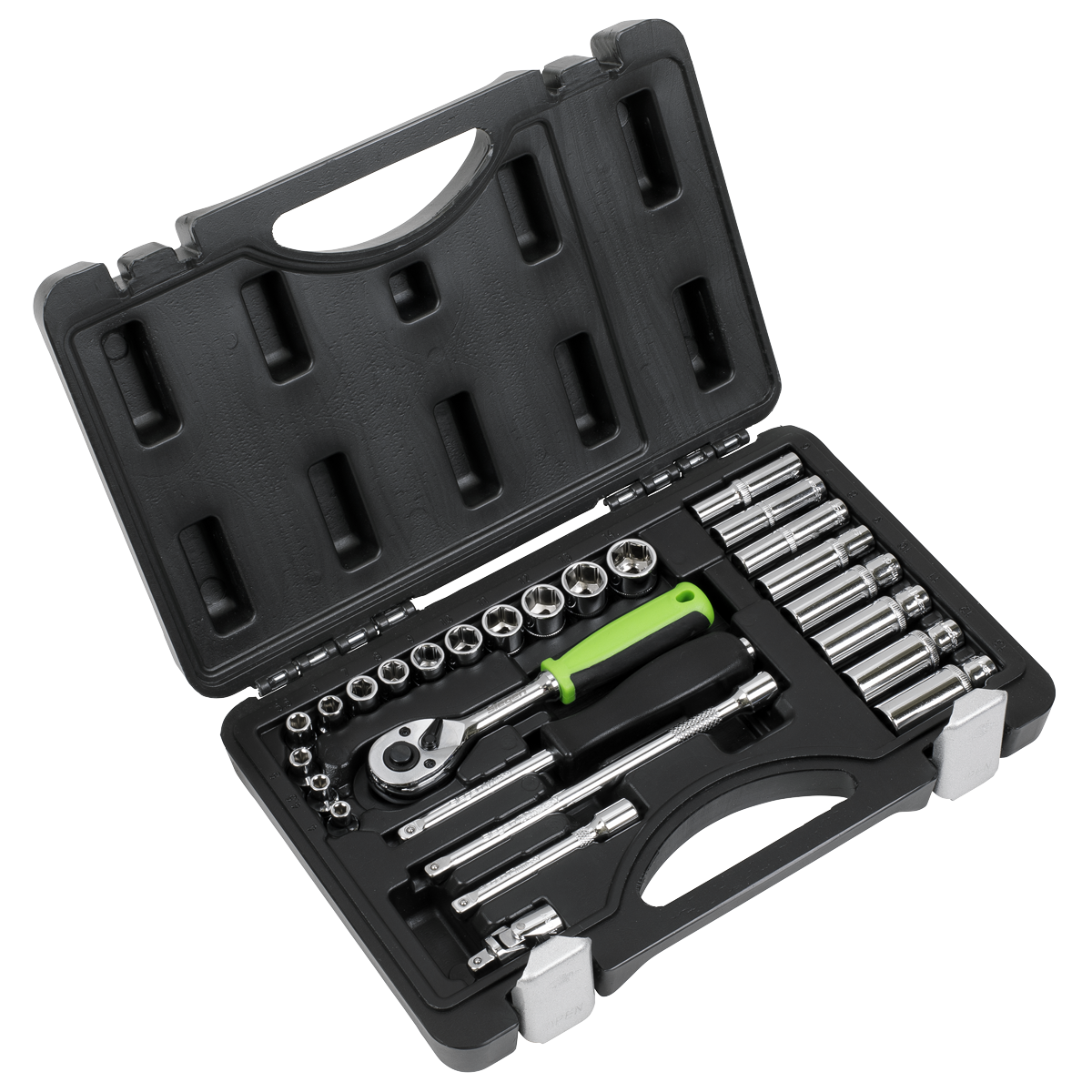 Siegen S01234 Siegen Socket Set 1/4"Sq Drive 26pc