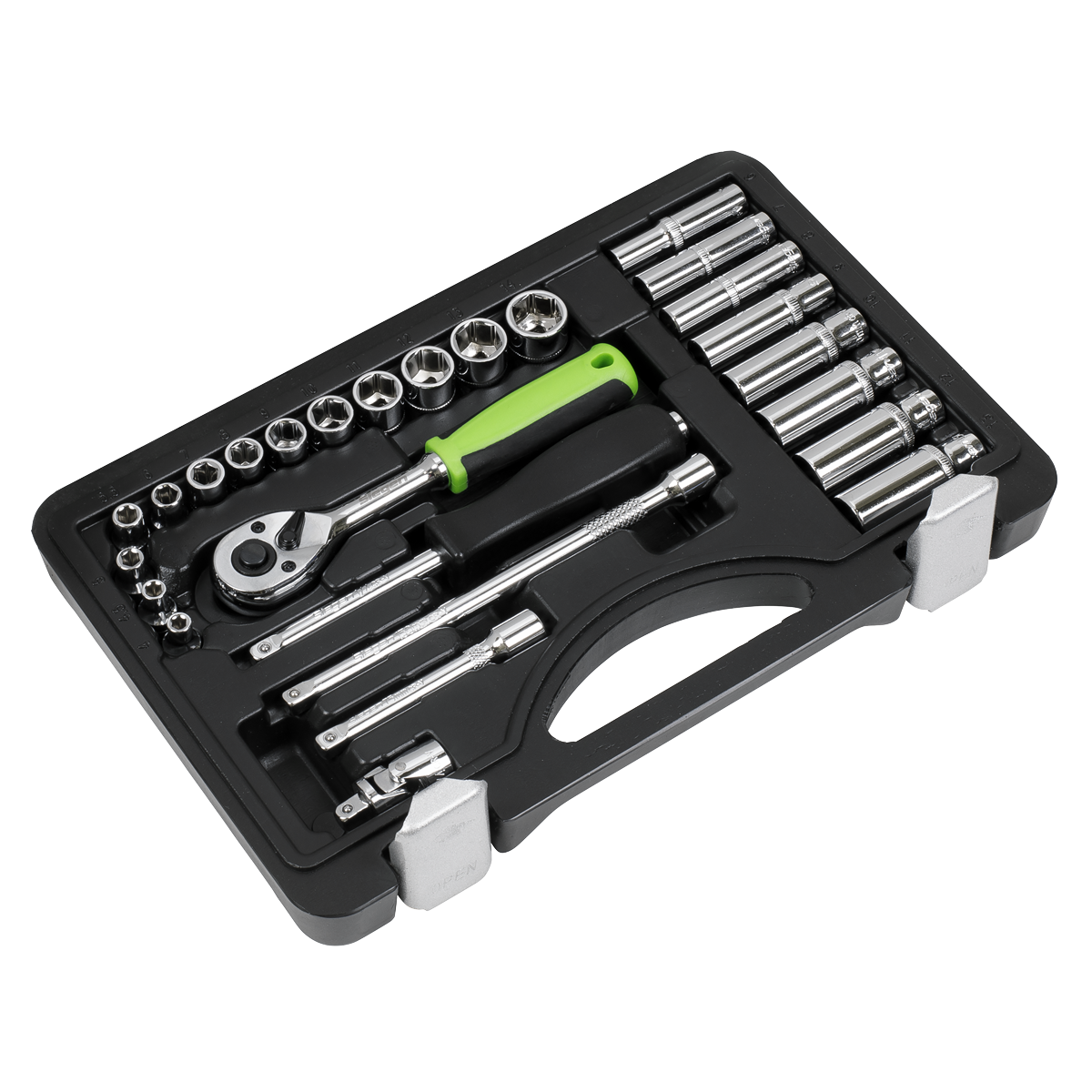 Siegen S01234 Siegen Socket Set 1/4"Sq Drive 26pc