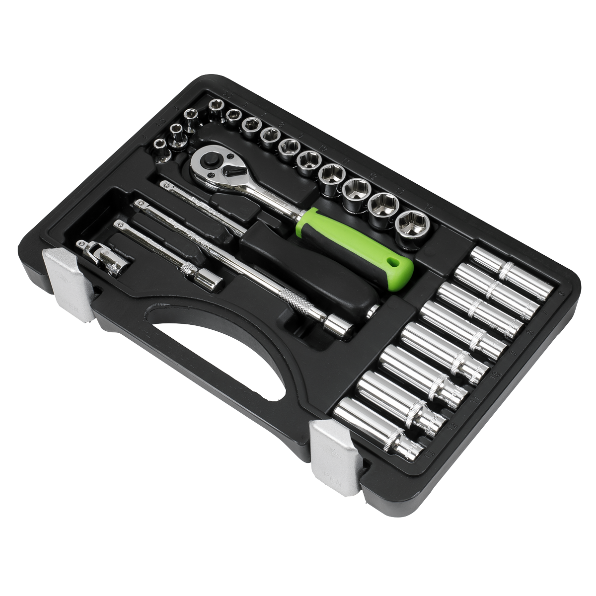 Siegen S01234 Siegen Socket Set 1/4"Sq Drive 26pc