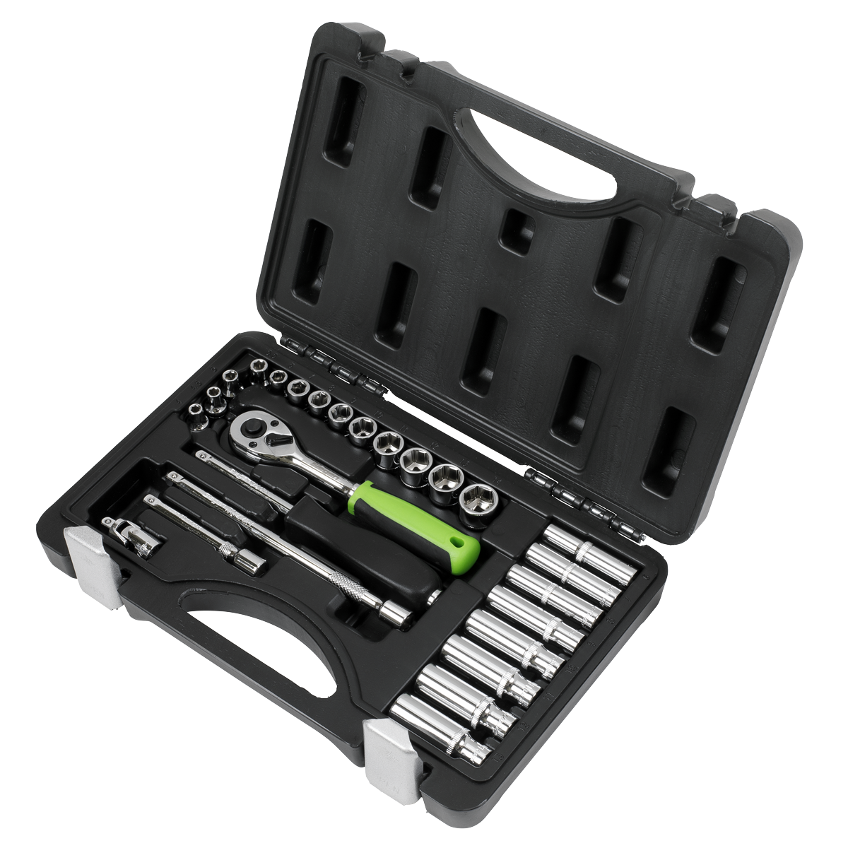 Siegen S01234 Siegen Socket Set 1/4"Sq Drive 26pc