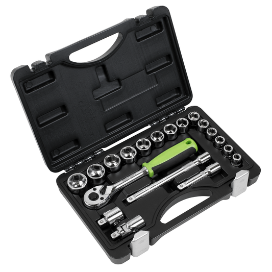Siegen S01235 Siegen Socket Set 3/8"Sq Drive 19pc