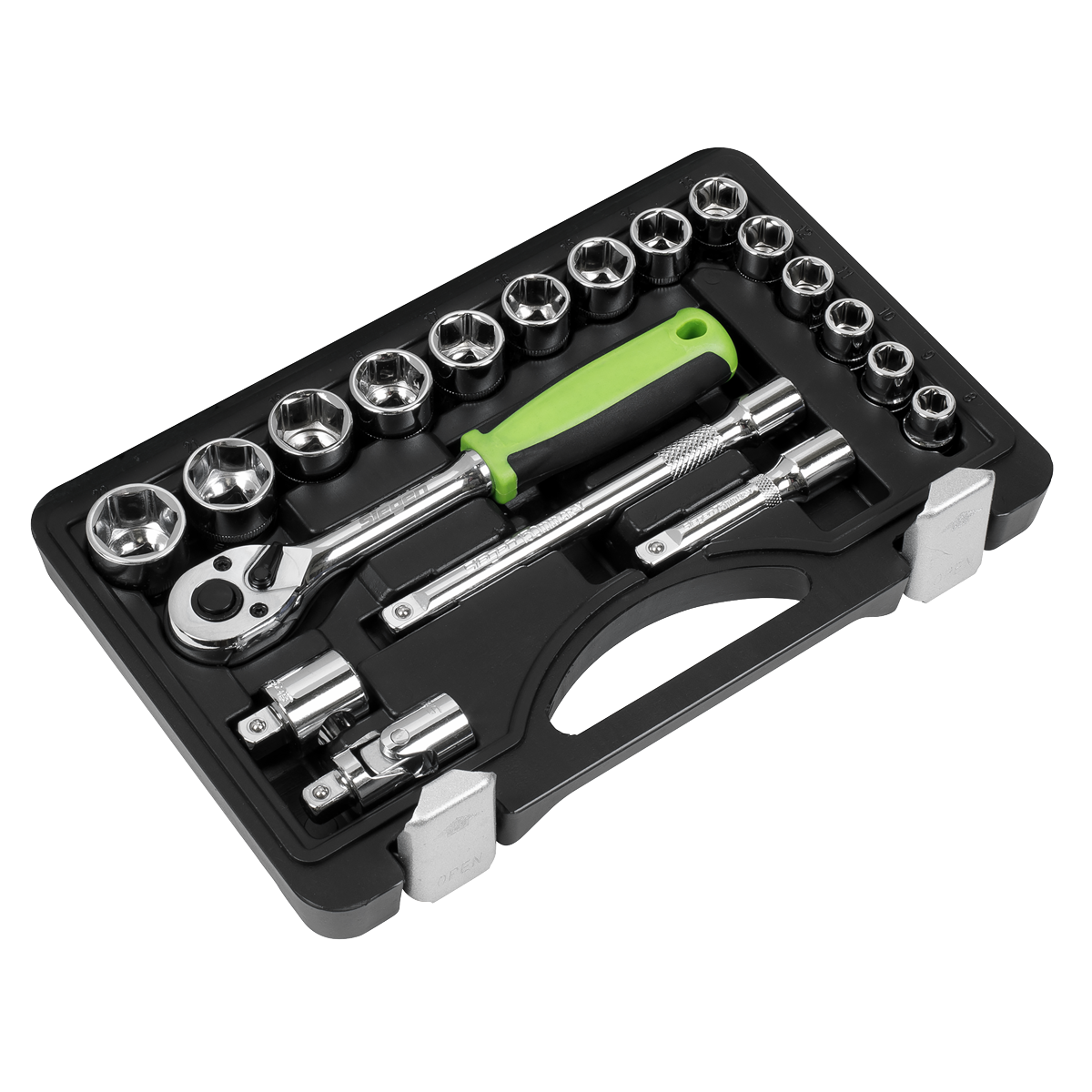 Siegen S01235 Siegen Socket Set 3/8"Sq Drive 19pc