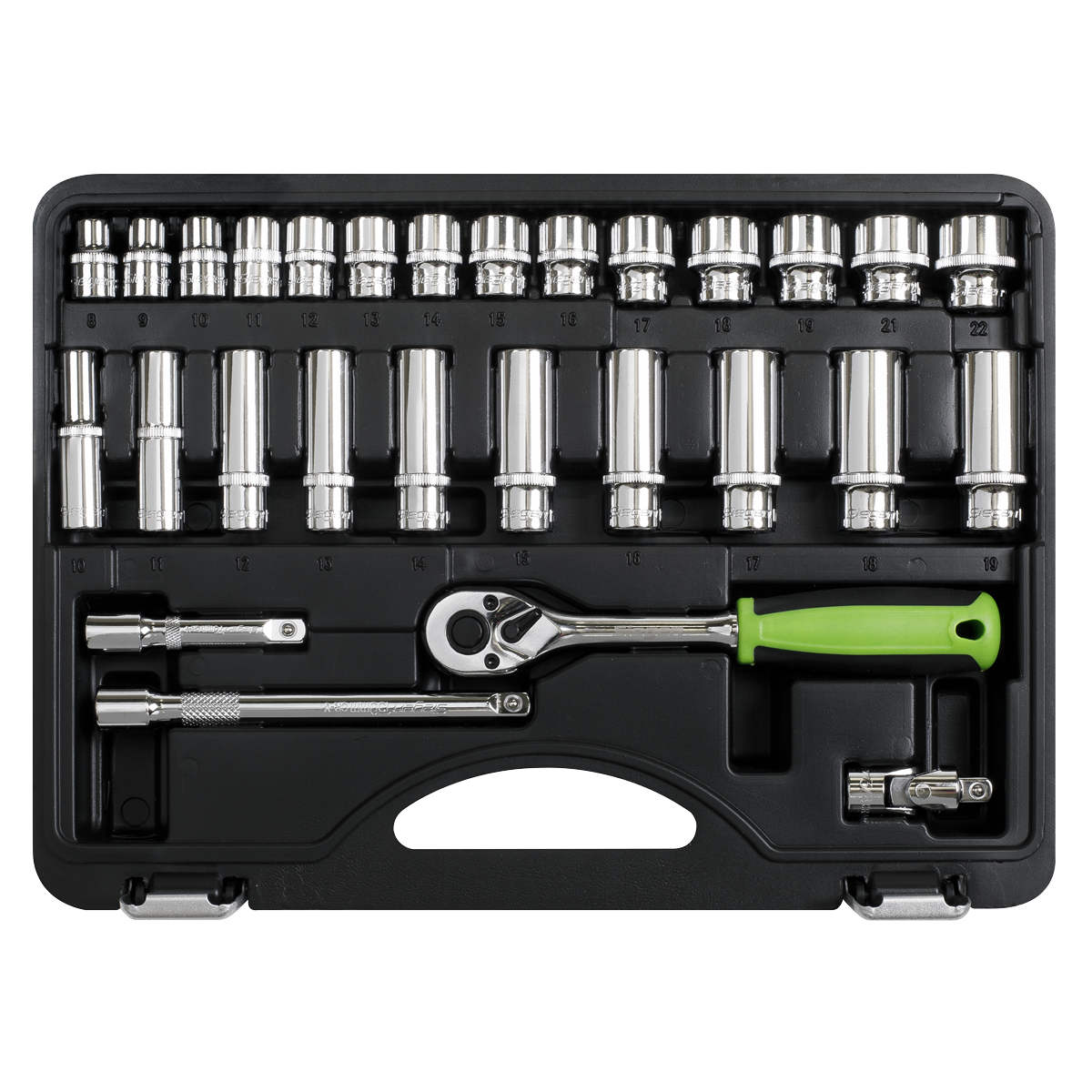 Siegen S01236 Siegen Socket Set 3/8"Sq Drive 28pc