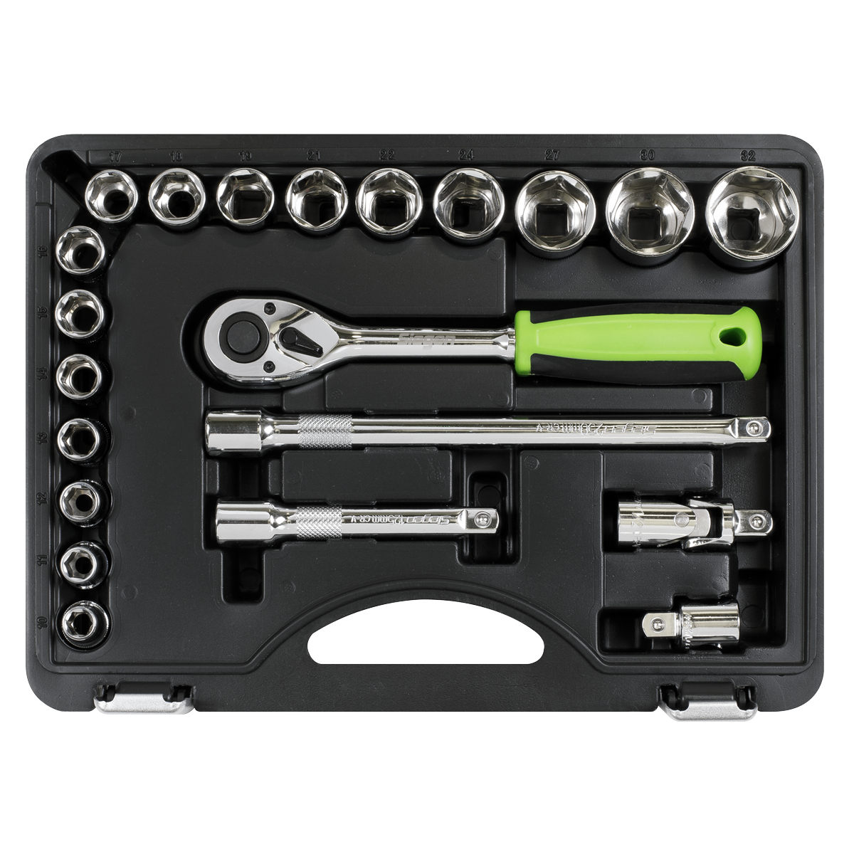 Siegen S01237 Siegen Socket Set 1/2"Sq Drive 21pc