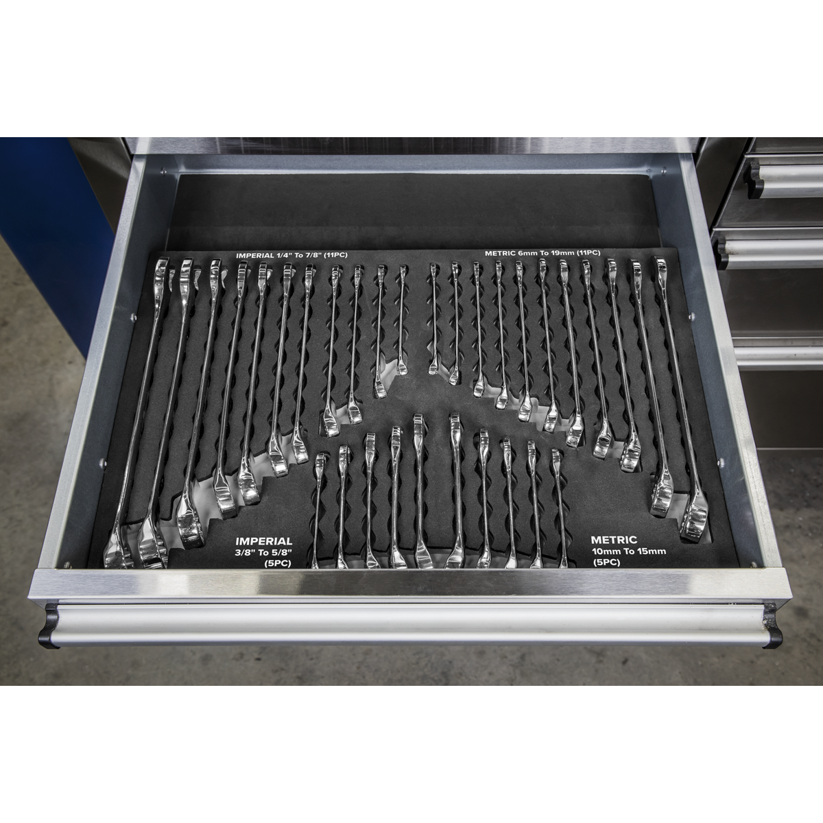 Siegen S01239 Siegen Metric/Imperial Combination Spanner Set 32pc