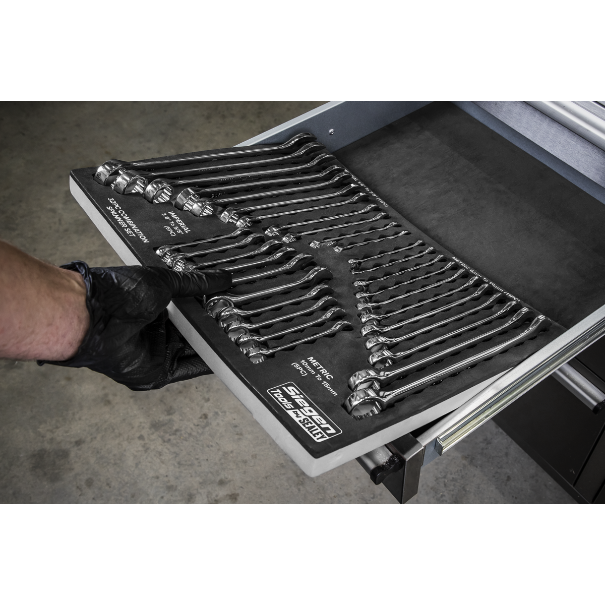 Siegen S01239 Siegen Metric/Imperial Combination Spanner Set 32pc