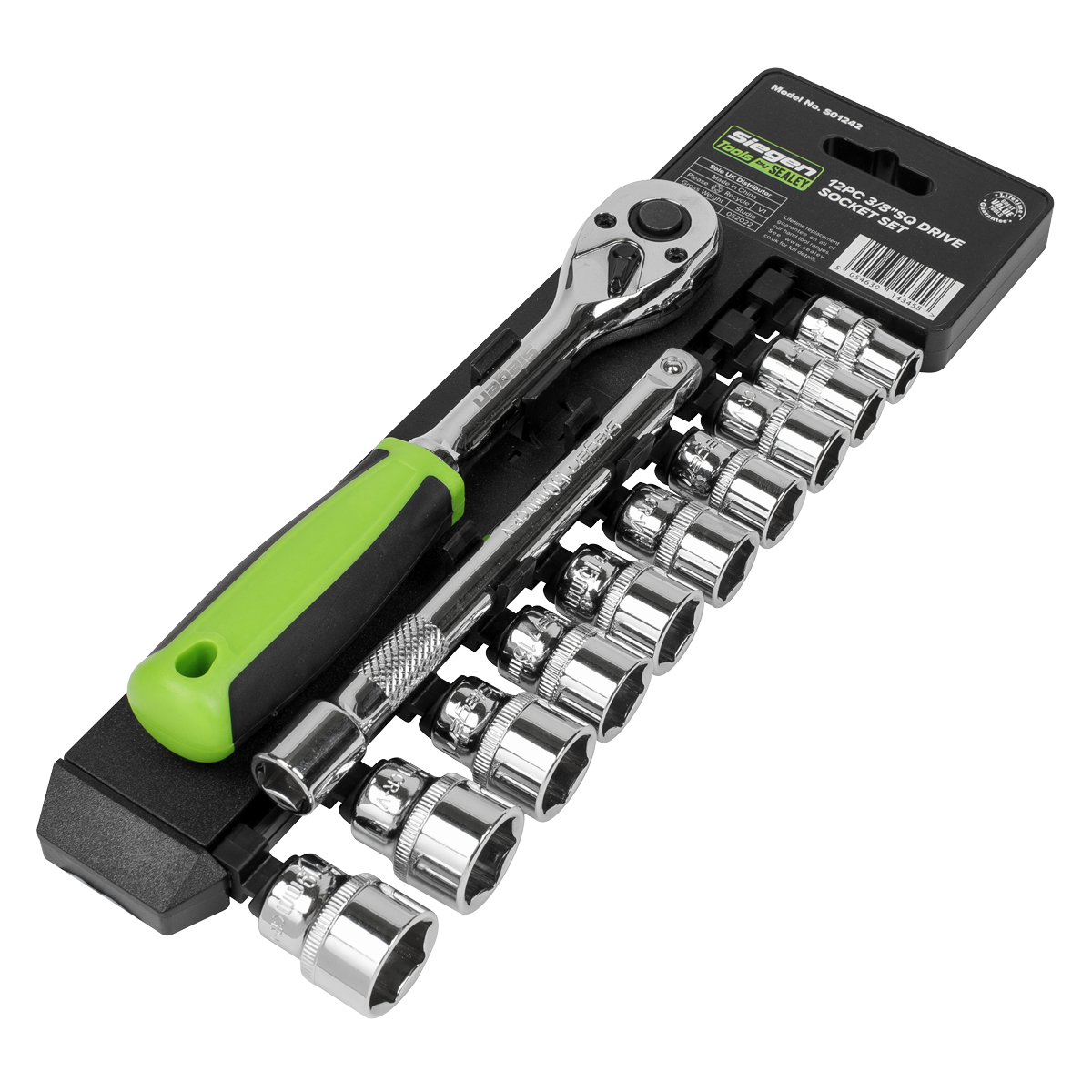 Siegen S01242 Siegen Socket Set 3/8"Sq Drive 12pc