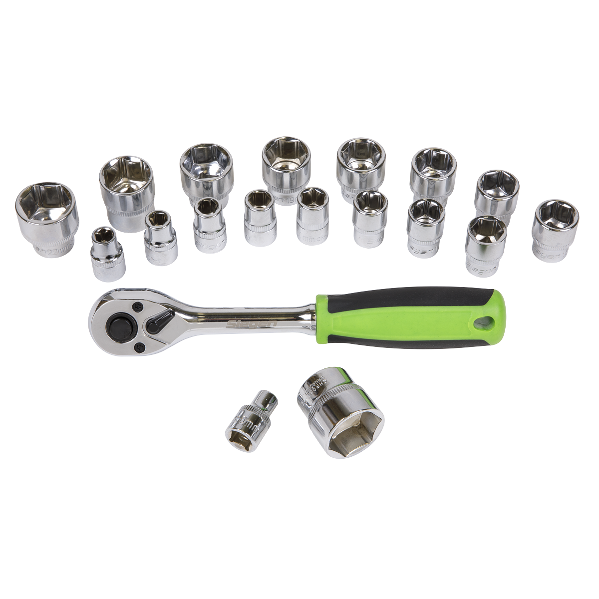Siegen S01243 Siegen Socket Set 3/8"Sq Drive 19pc