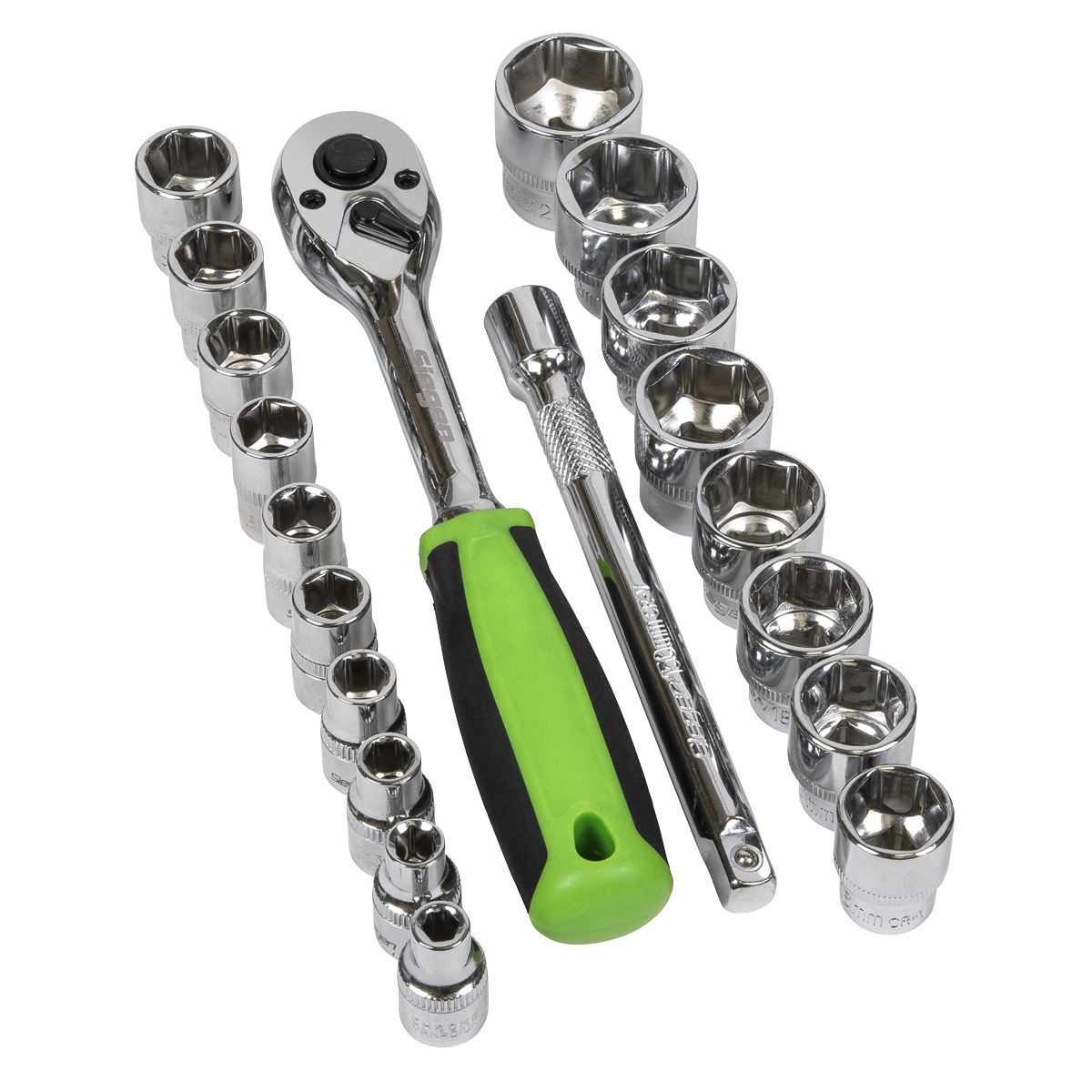 Siegen S01243 Siegen Socket Set 3/8"Sq Drive 19pc