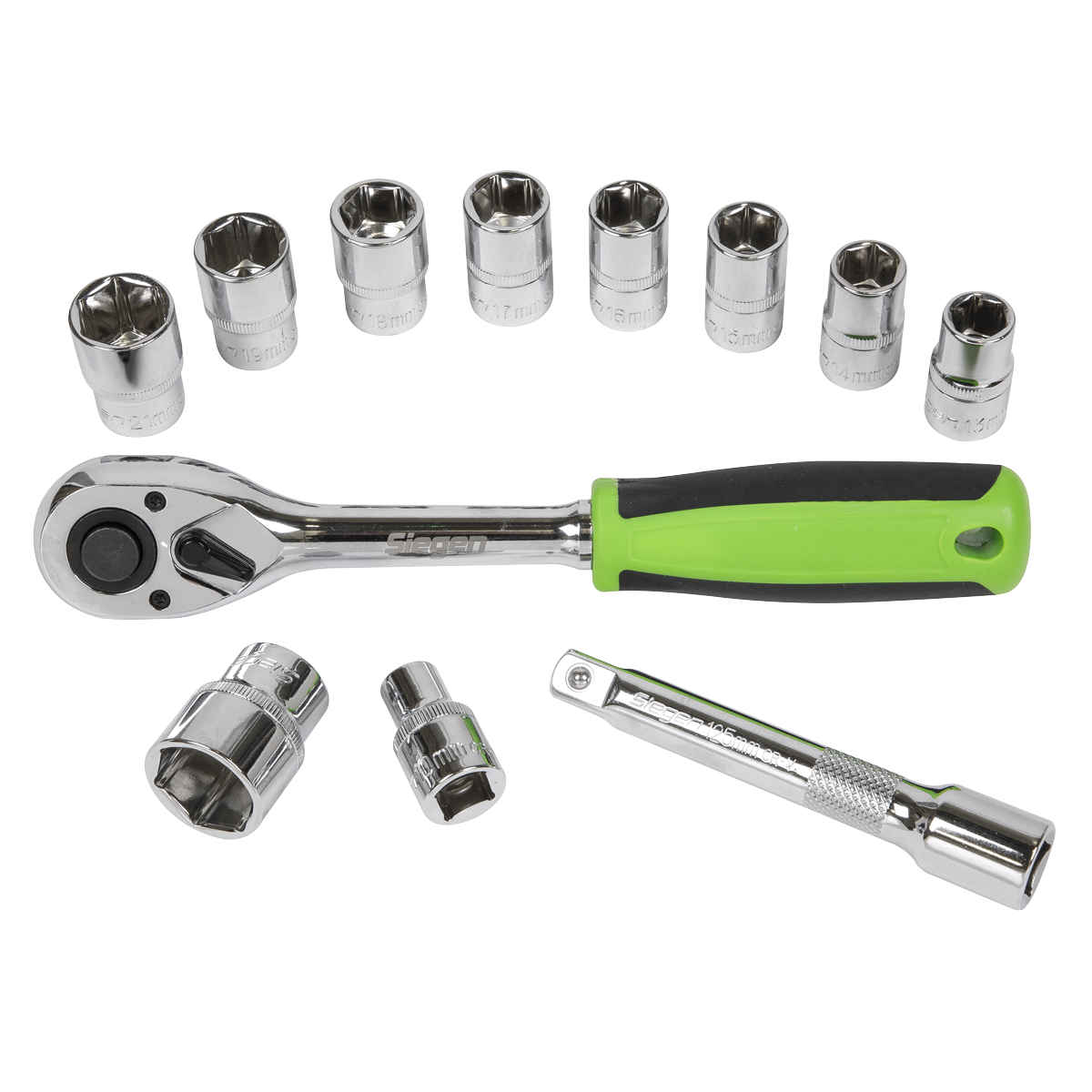 Siegen S01244 Siegen Socket Set 1/2"Sq Drive 12pc