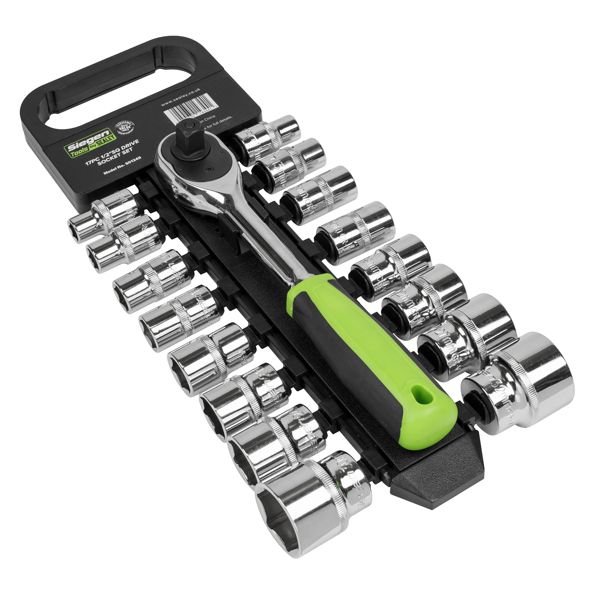 Siegen S01245 Siegen Socket Set 1/2"Sq Drive 17pc
