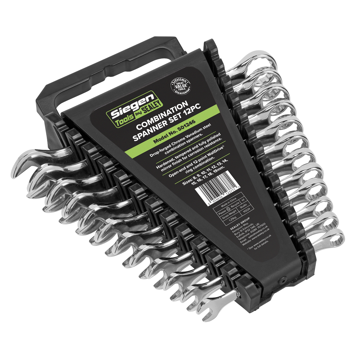 Siegen S01246 Siegen Combination Spanner Set 12pc