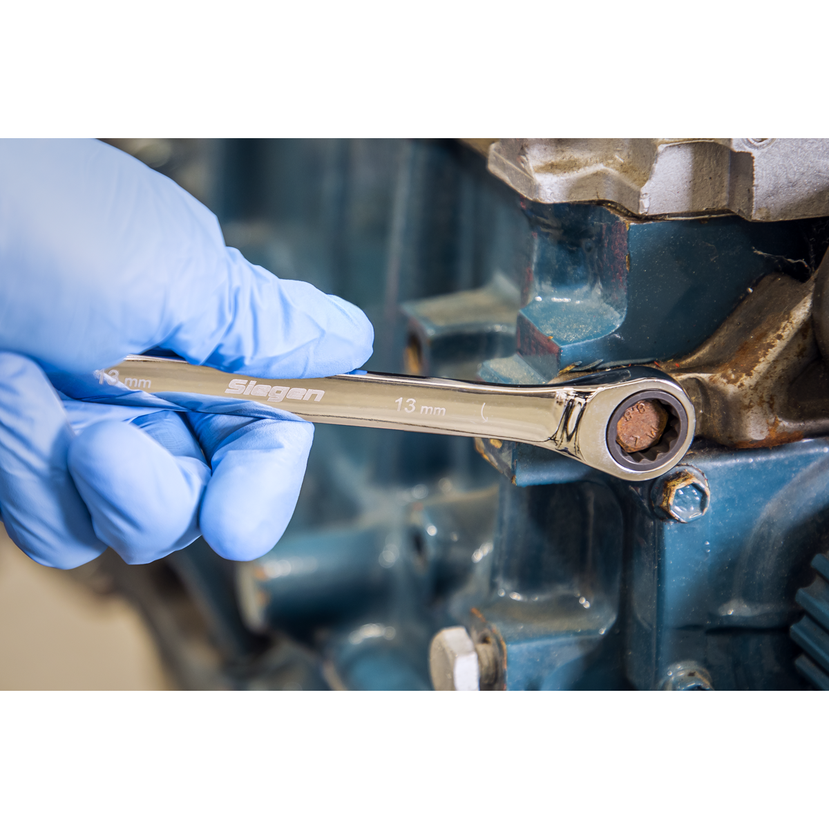 Siegen S01247 Siegen Combination Ratchet Spanner Set 15pc