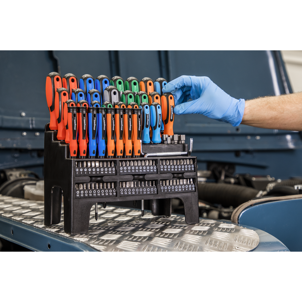 Siegen S01248 Siegen Screwdriver, Bit & Nut Driver Set 100pc