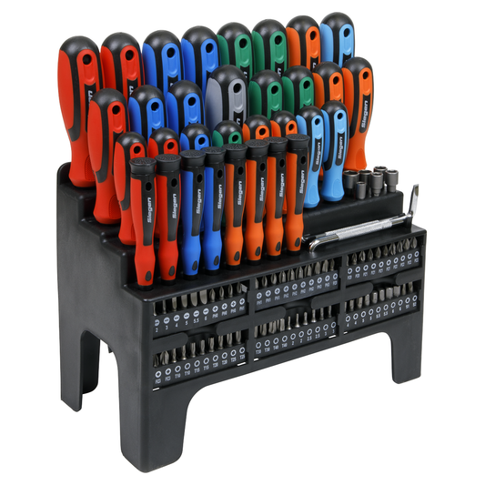 Siegen S01248 Siegen Screwdriver, Bit & Nut Driver Set 100pc