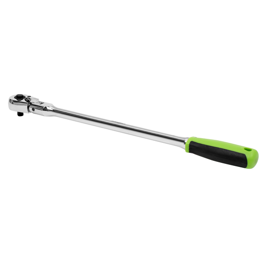 Siegen S01257 Siegen Extra-Long Flexi-Head Ratchet Wrench with Flip Reverse 1/4"Sq Drive