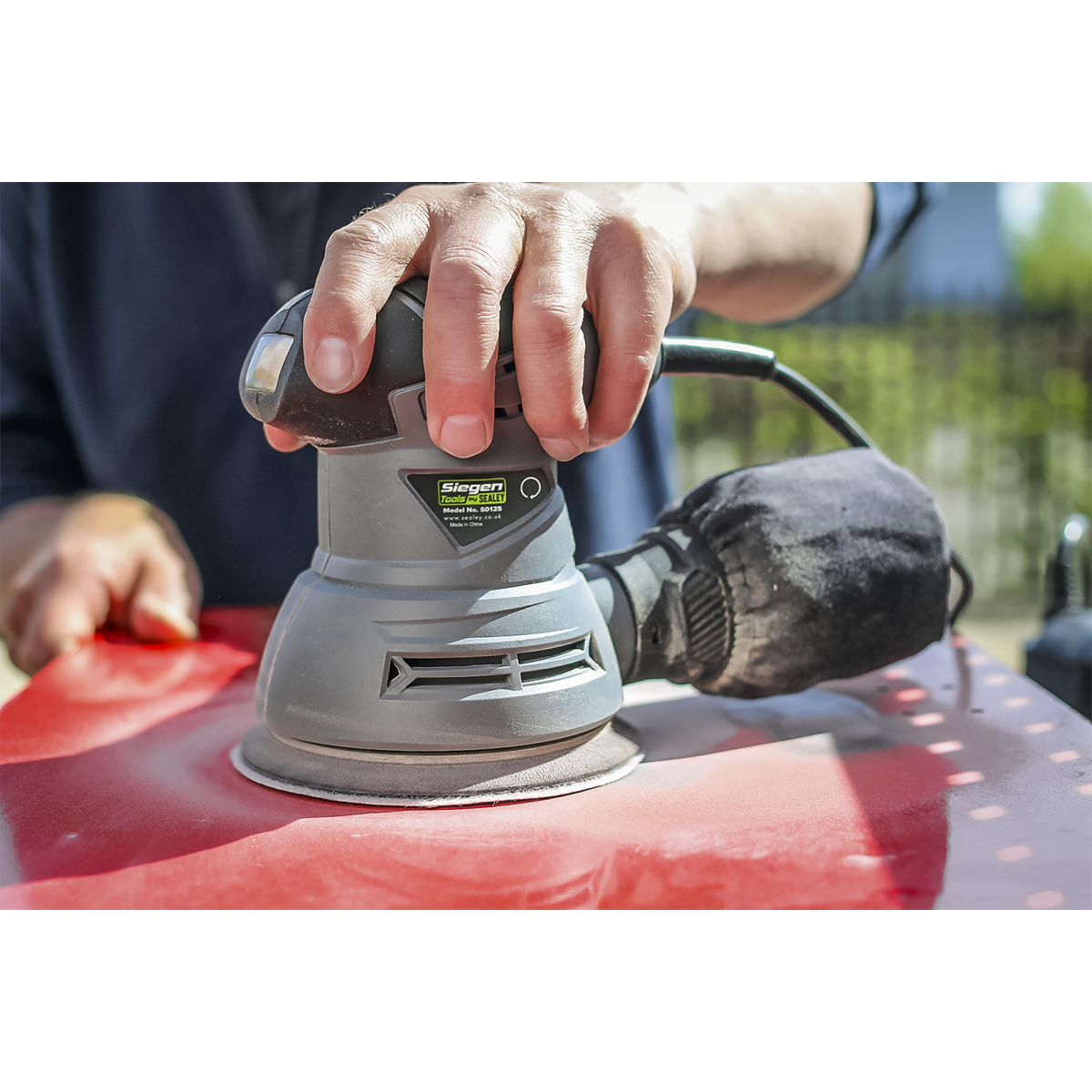 Siegen S0125 Siegen 125mm Random Orbital Palm Sander 240W/230V