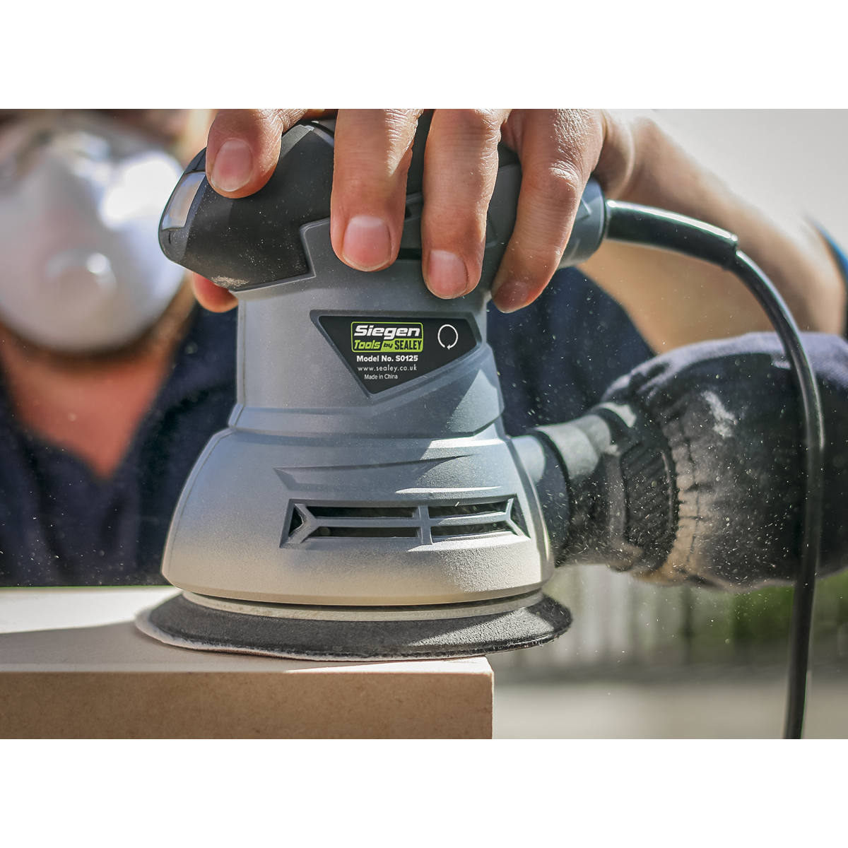 Siegen S0125 Siegen 125mm Random Orbital Palm Sander 240W/230V