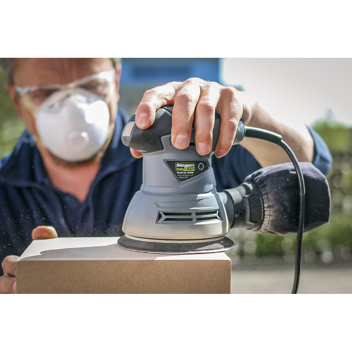 Siegen S0125 Siegen 125mm Random Orbital Palm Sander 240W/230V