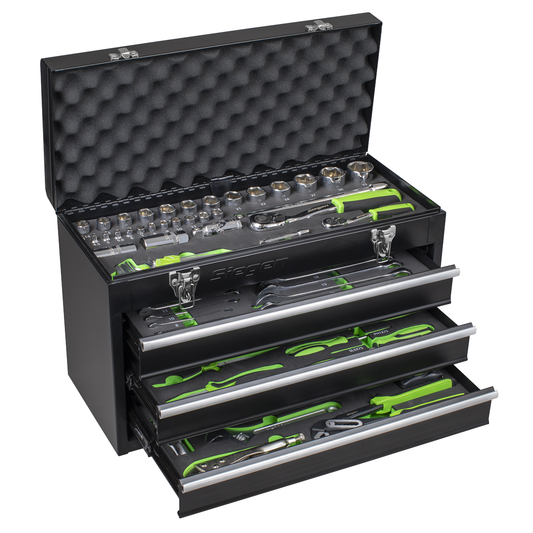 Siegen S01266 Siegen Portable Tool Chest 3 Drawer with 98pc Tool Kit
