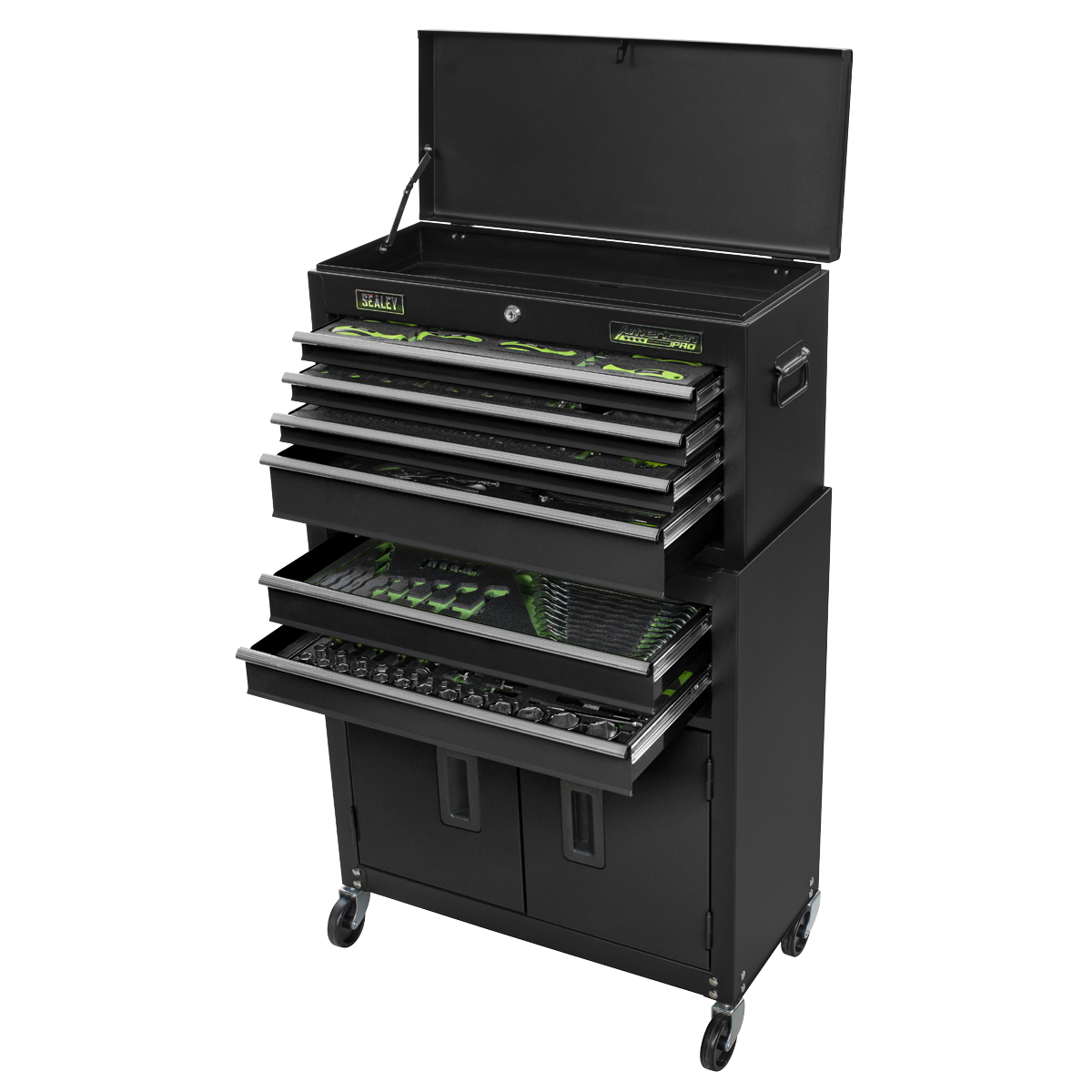 Siegen S01267 Topchest & Rollcab Combination 6 Drawer with 247pc Tool Kit