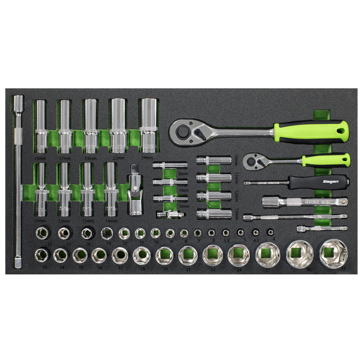 Siegen S01267 Top Chest & Rollcab Combination 6 Drawer with Tool Kit 247pc