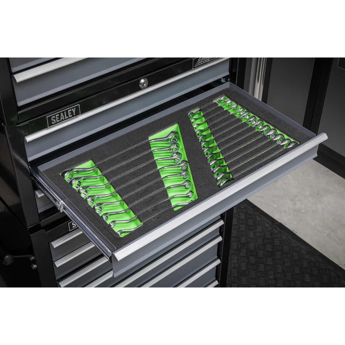 Siegen S01273 Siegen Combination & Deep Offset Spanner Set with Tool Tray 20pc