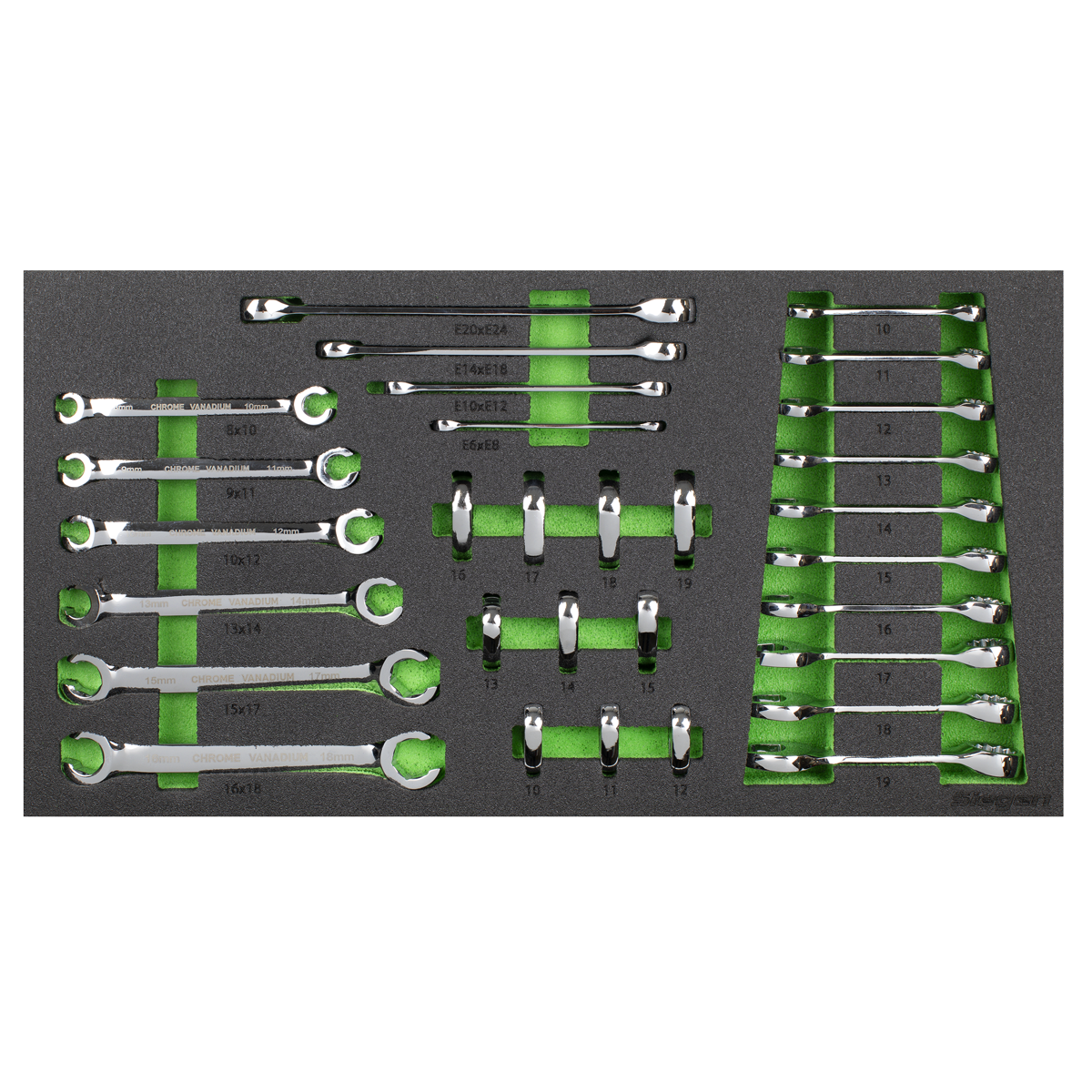 Siegen S01274 Siegen Specialised Spanner Set with Tool Tray 30pc