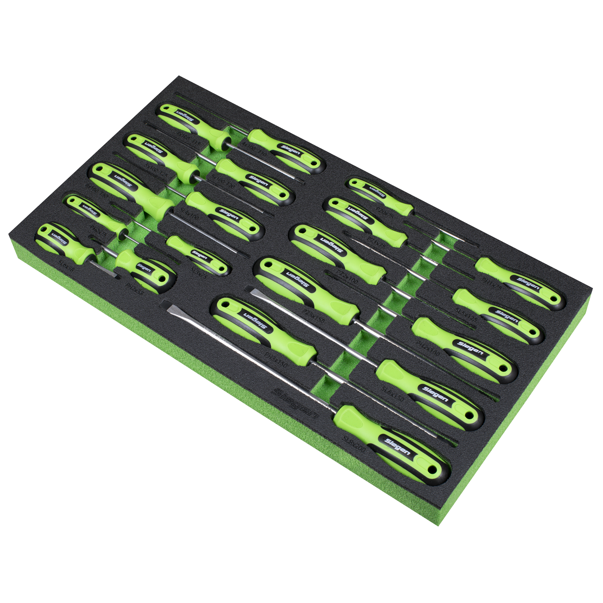 Siegen S01276 Siegen Screwdriver Set with Tool Tray 20pc