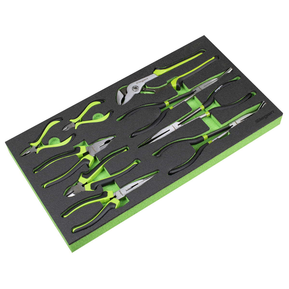 Siegen S01277 Siegen Pliers Set with Tool Tray 9pc