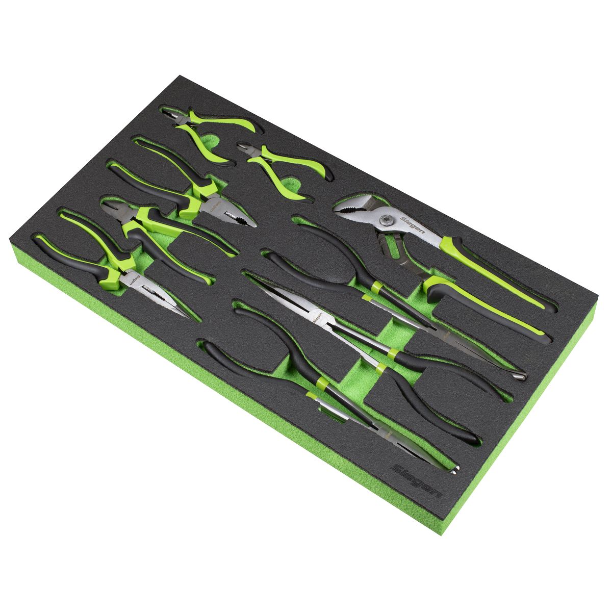Siegen S01277 Siegen Pliers Set with Tool Tray 9pc