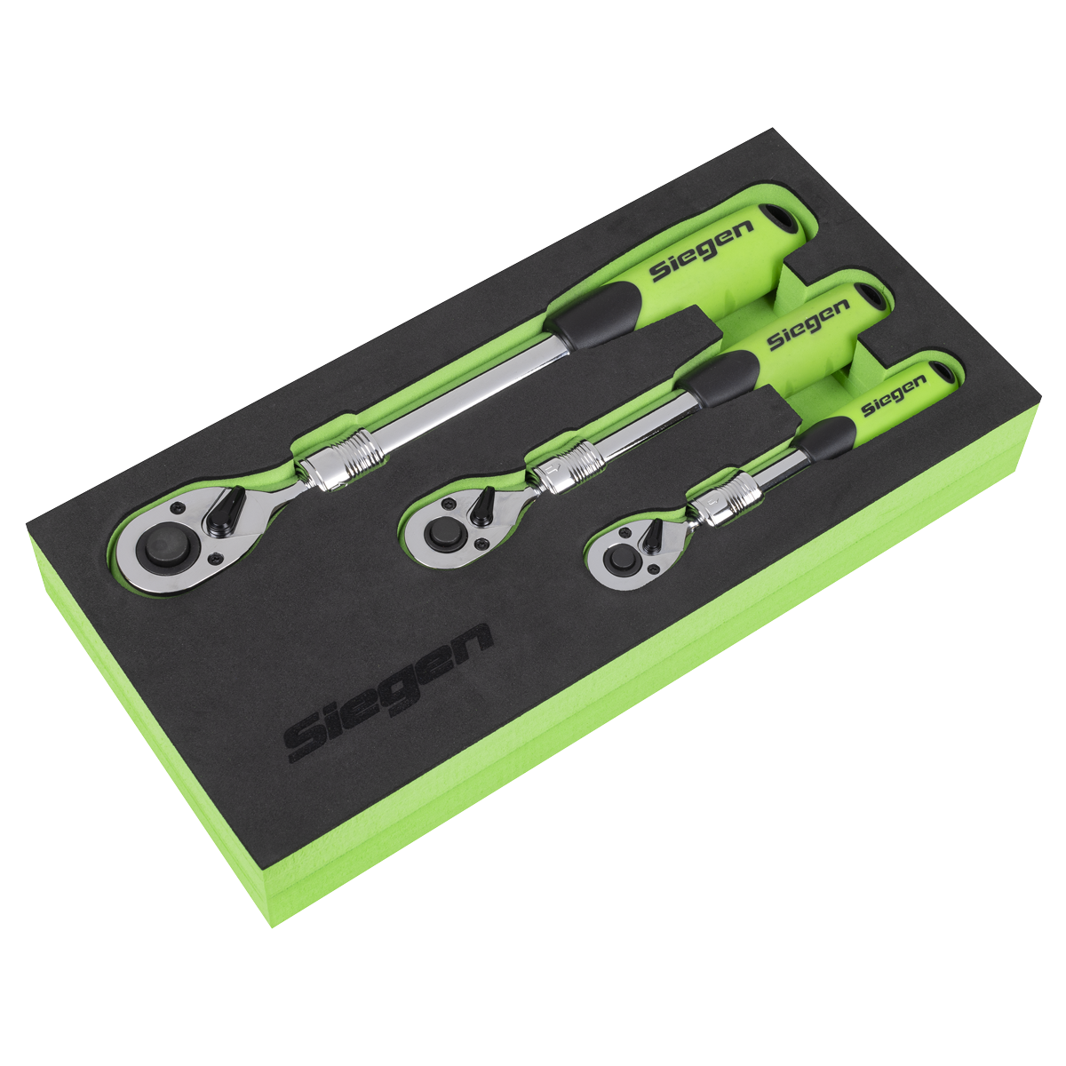 Siegen S01285 Siegen Extendable Ratchet Wrench Set 3pc