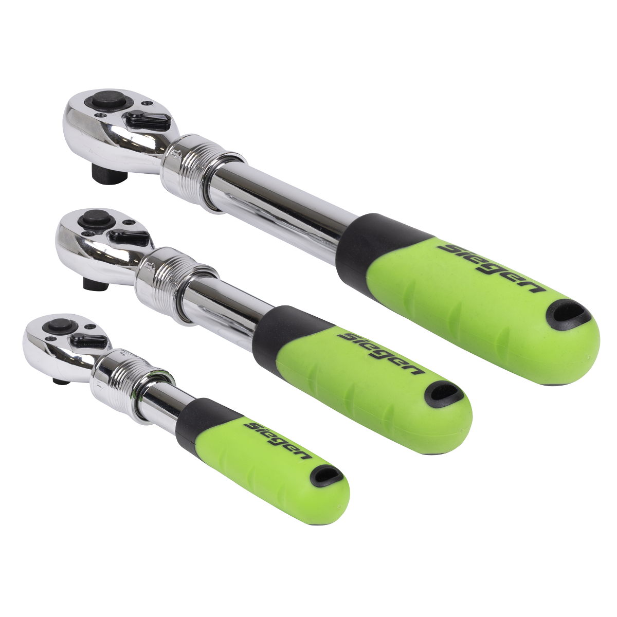 Siegen S01285 Siegen Extendable Ratchet Wrench Set 3pc