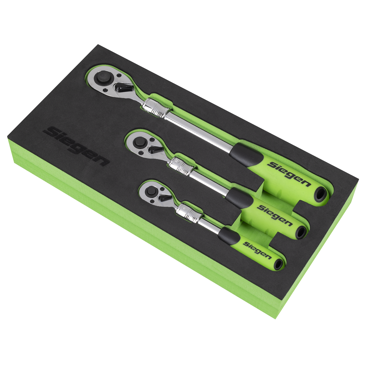 Siegen S01285 Siegen Extendable Ratchet Wrench Set 3pc