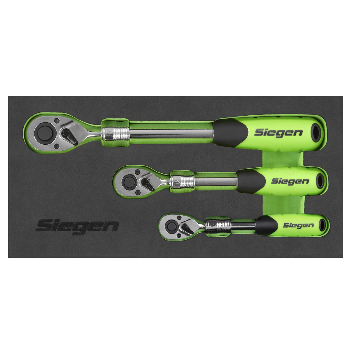 Siegen S01285 Siegen Extendable Ratchet Wrench Set 3pc