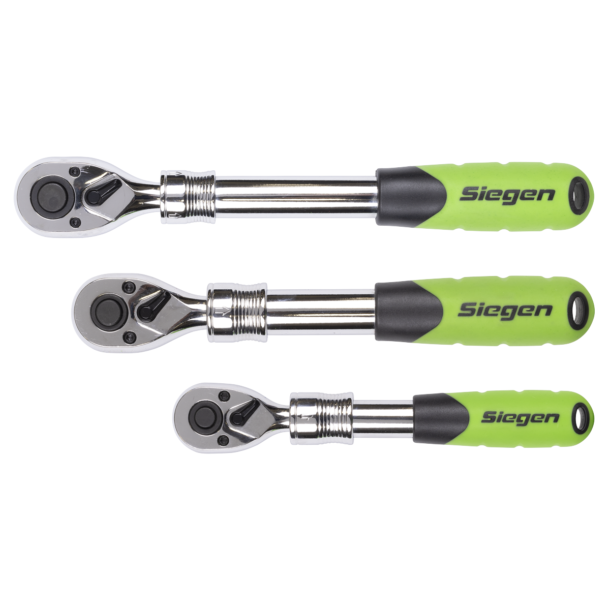 Siegen S01285 Siegen Extendable Ratchet Wrench Set 3pc