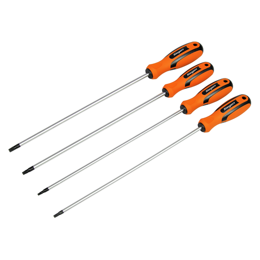Siegen S01289 TRX-Star* Long Screwdriver Set 4pc