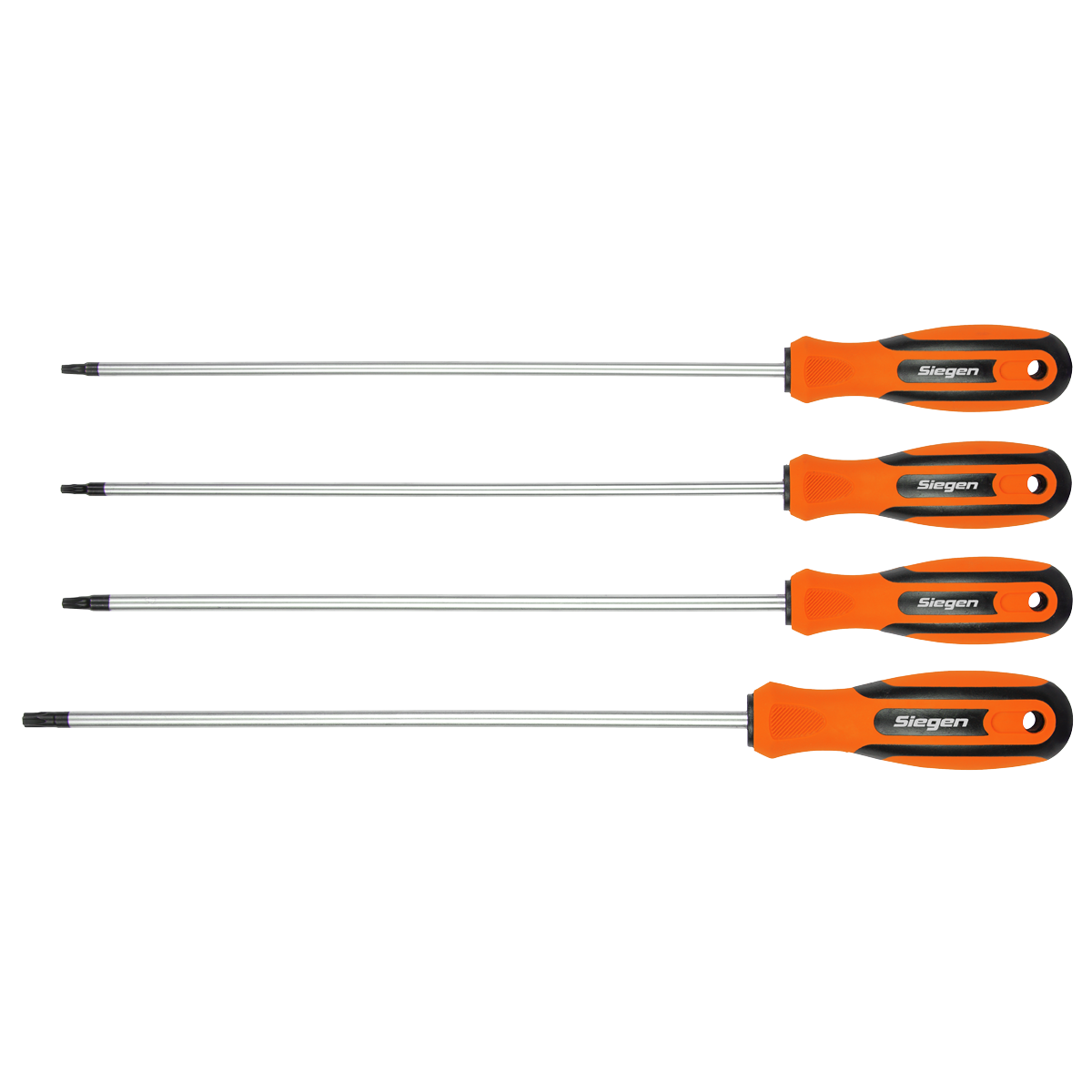 Siegen S01289 TRX-Star* Long Screwdriver Set 4pc