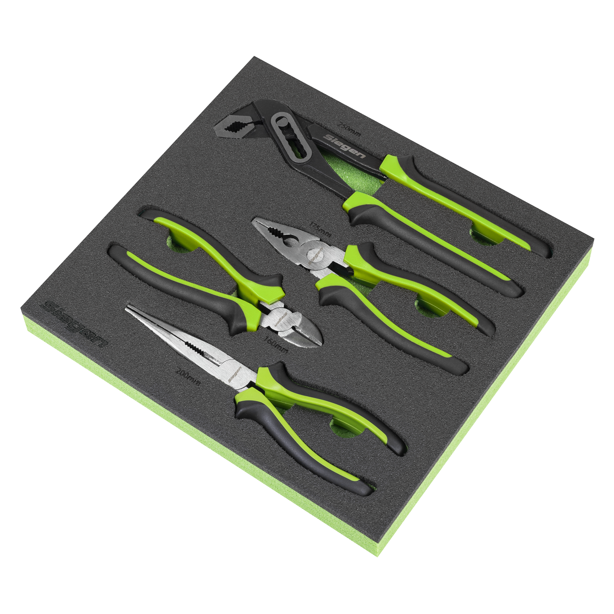 Siegen S01298 Siegen Comfort Grip Pliers Set 4pc